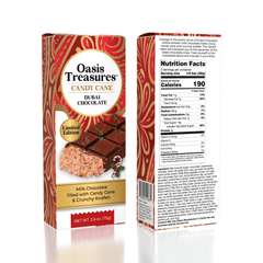 Dubai Chocolate Bar Limited Edition Candy Cane by Oasis Treasures (75g) Simple Oasis Treasures