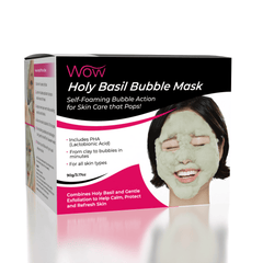 WOW Holy Basil Self-Foaming Bubble Mask (90g) Includes Applicator Simple WOW Beauty