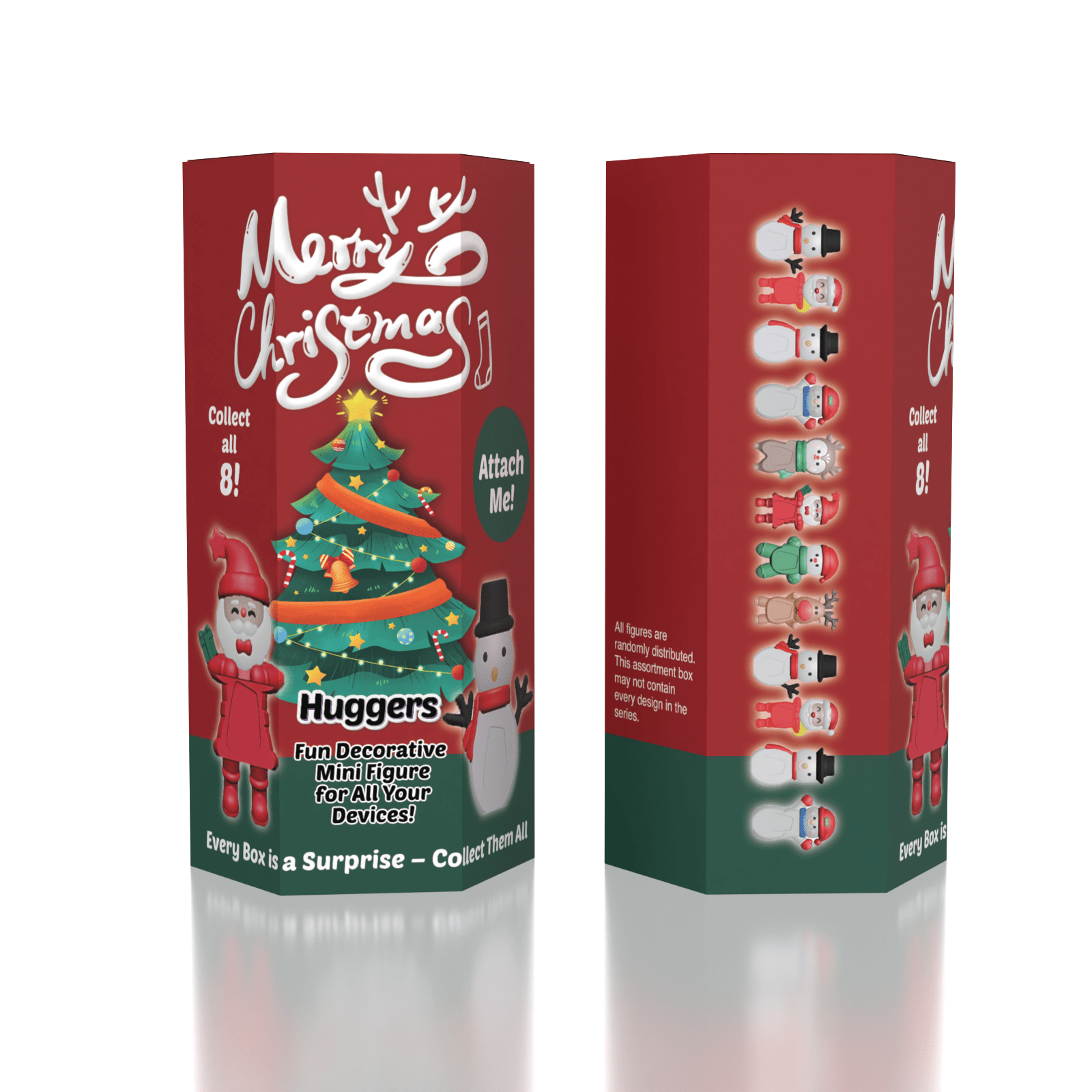 Merry Christmas Huggers: The Phone Hugging Collectable Figurine Blind Box (1pc) Simple Exclusive