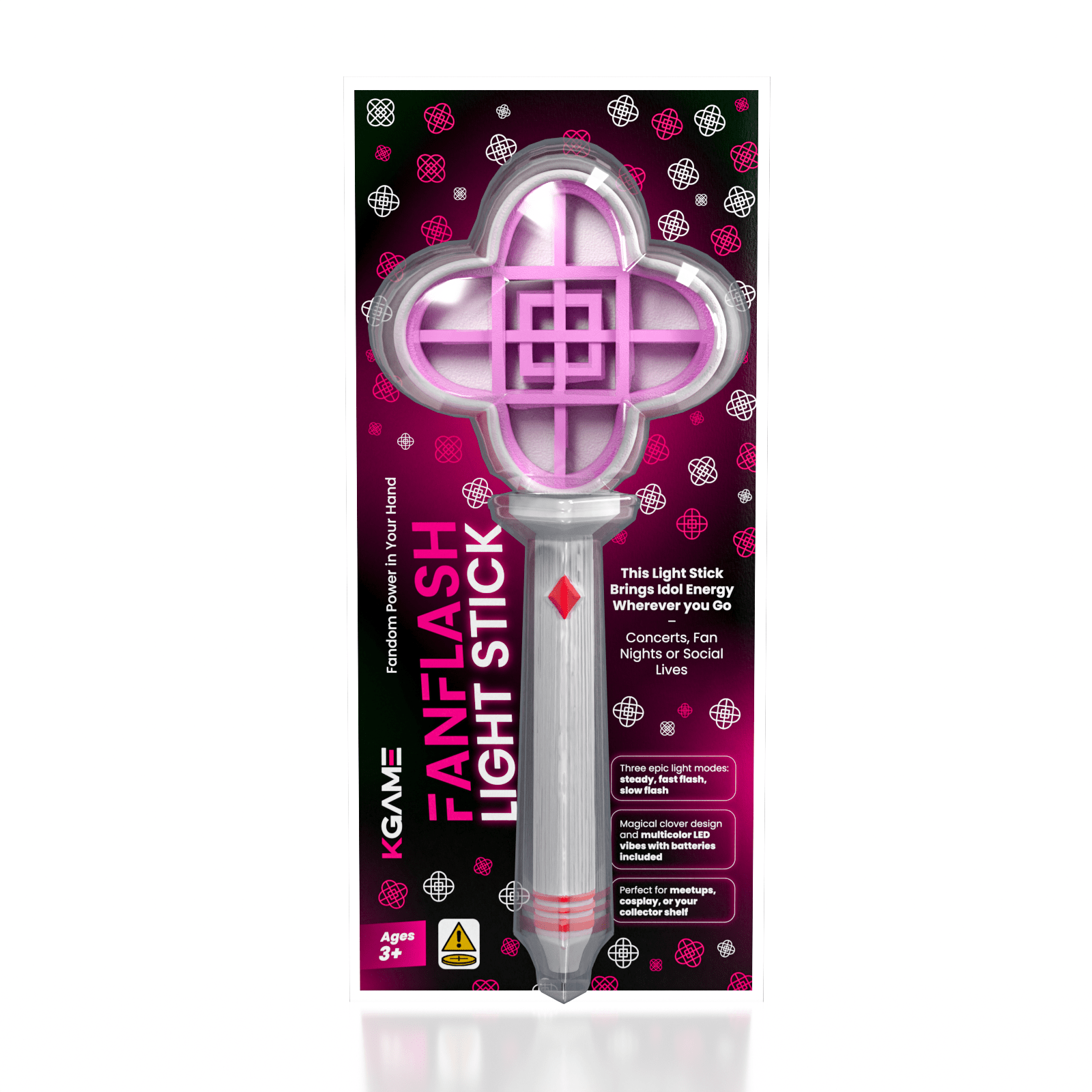 KGAME FanFlash KPop Flashing Light Stick (1pc) Simple KGAME