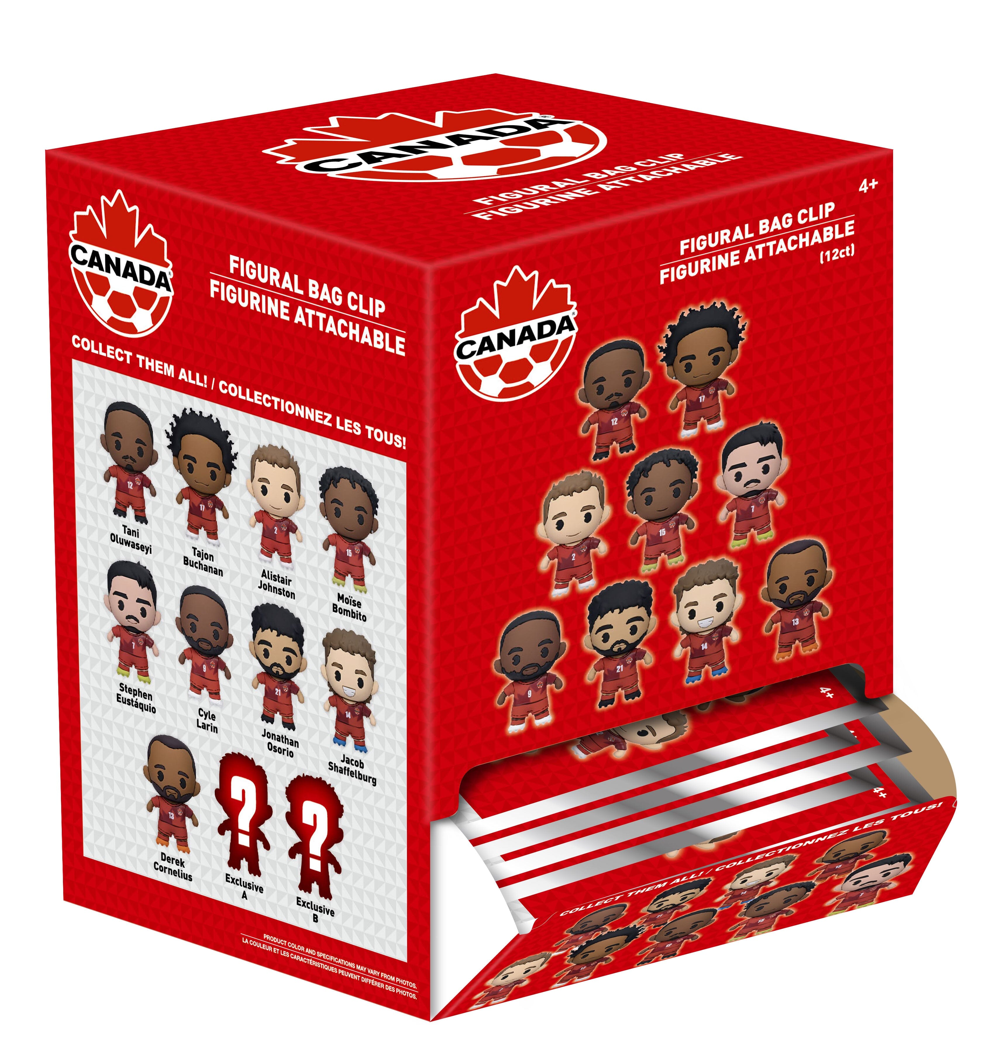 Anime 3D: Canada Soccer Men's National Team 3D Foam Bag Clip (1pc) Simple One Piece