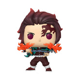 Funko POP! Anime: Demon Slayer - Tanjiro Fire Breathing Vinyl Figure (1pc) Simple Funko
