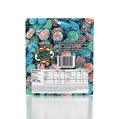 GushYums Mega Sour Blue Raspberry Blasts Gushing Gummy Candy (2.4oz) Simple GummiYums