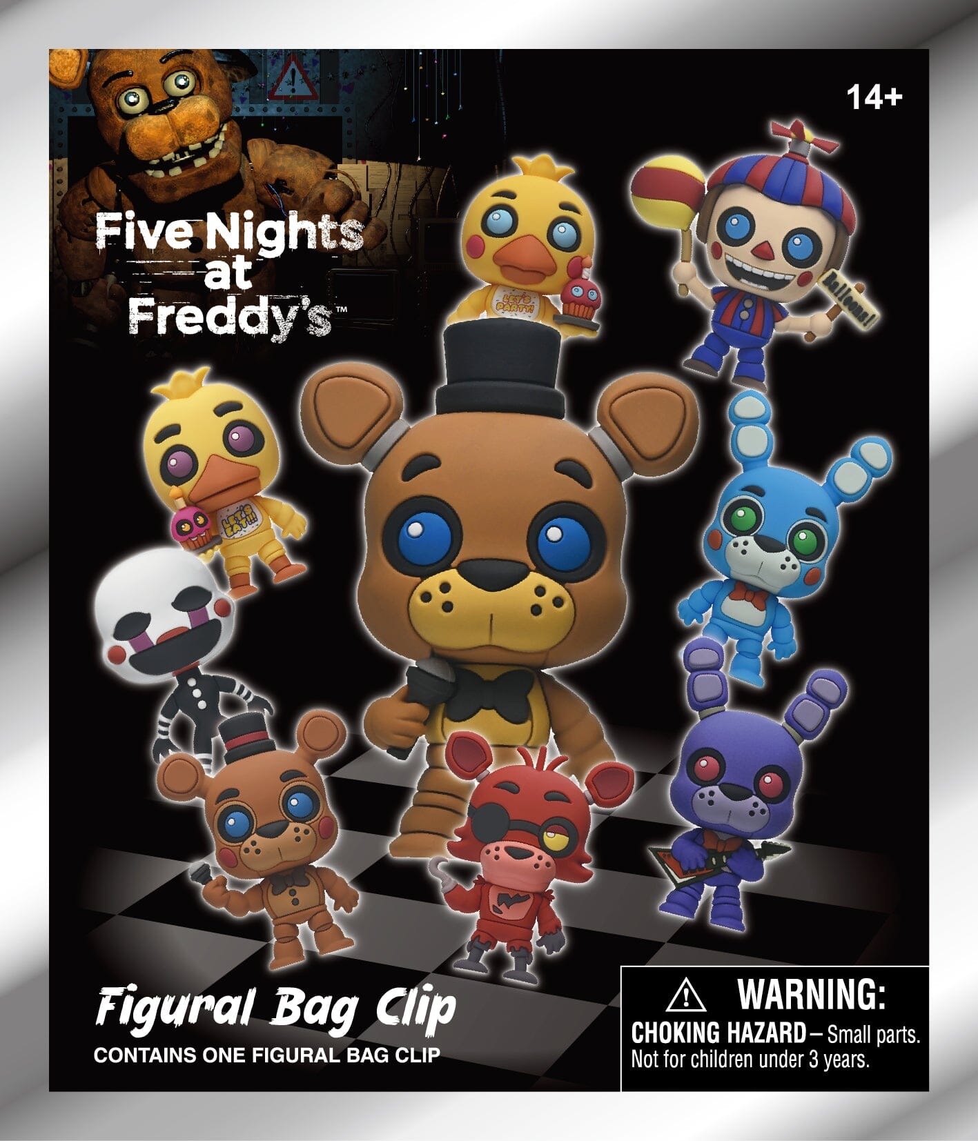 3D Anime: Five Nights At Freddy's Series 1 3D Foam Bag Clip (1pc) Simple 3D Anime