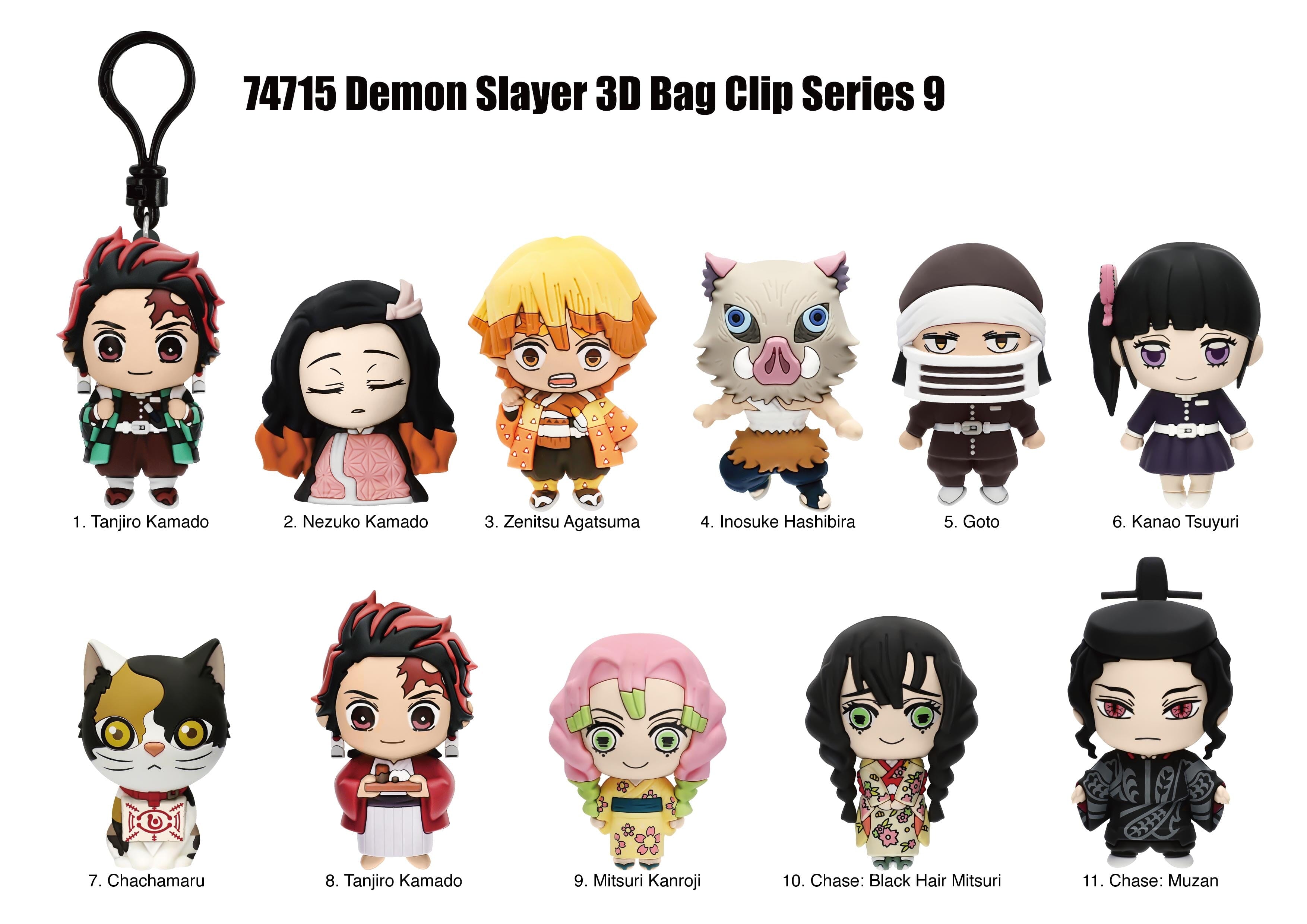 3D Anime: Demon Slayer Infinity Castle 3d Foam Bag Clip Series 9 (1pc) Simple 3D Anime