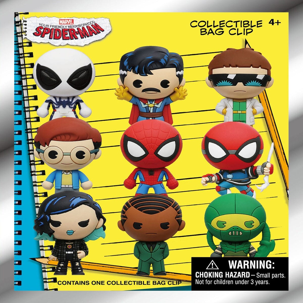 3D Anime: Marvel Your Friendly Neighborhood Spider-Man Series 2 Foam Bag Clip Blind Bag (1pc) Simple Marvel