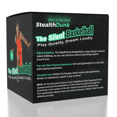 StealthDunk Glow-in-the-Dark Silent Basketball No. 3 Kids' Size Simple Exclusive