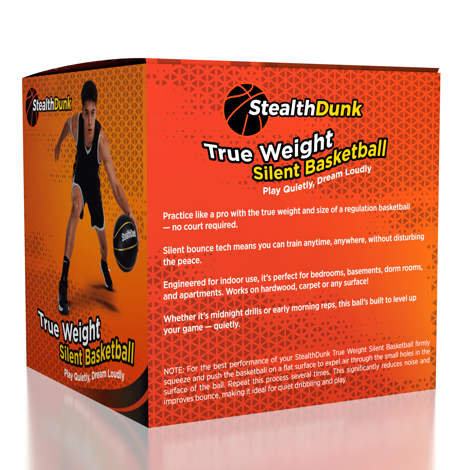 StealthDunk True Weight Silent Basketball No. 7 Full Size Simple Exclusive