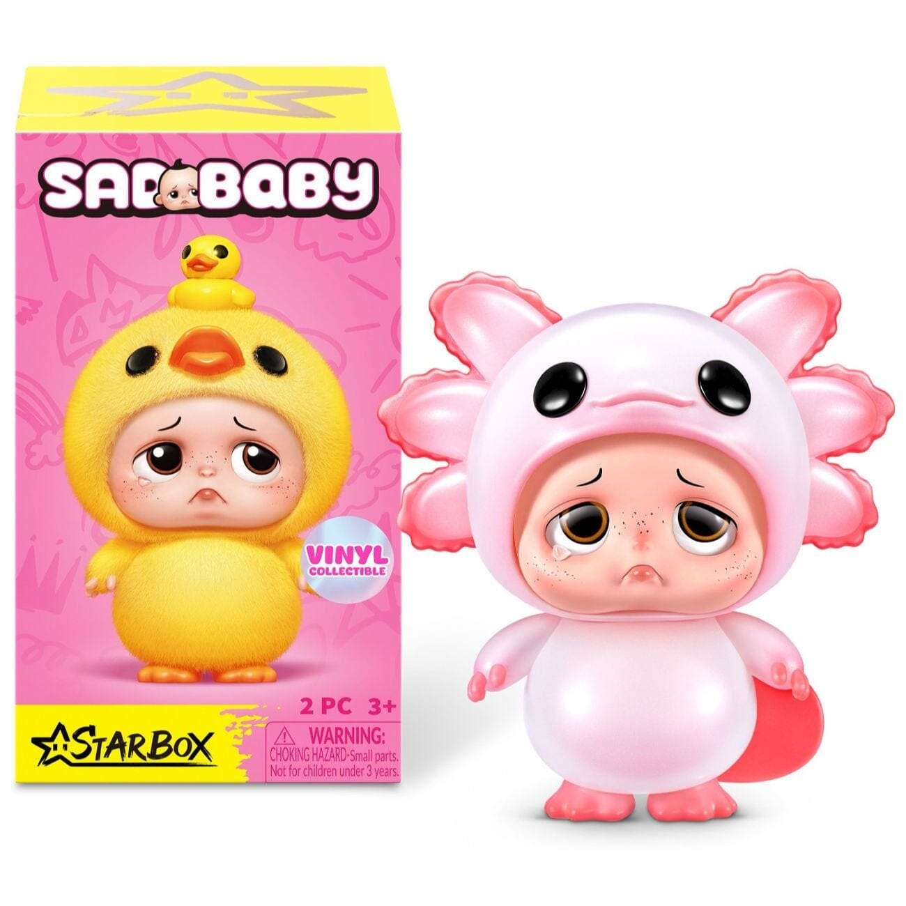 Starbox Sad Baby Animal Series 1 Figurine Blind Box (1pc) Simple Star box