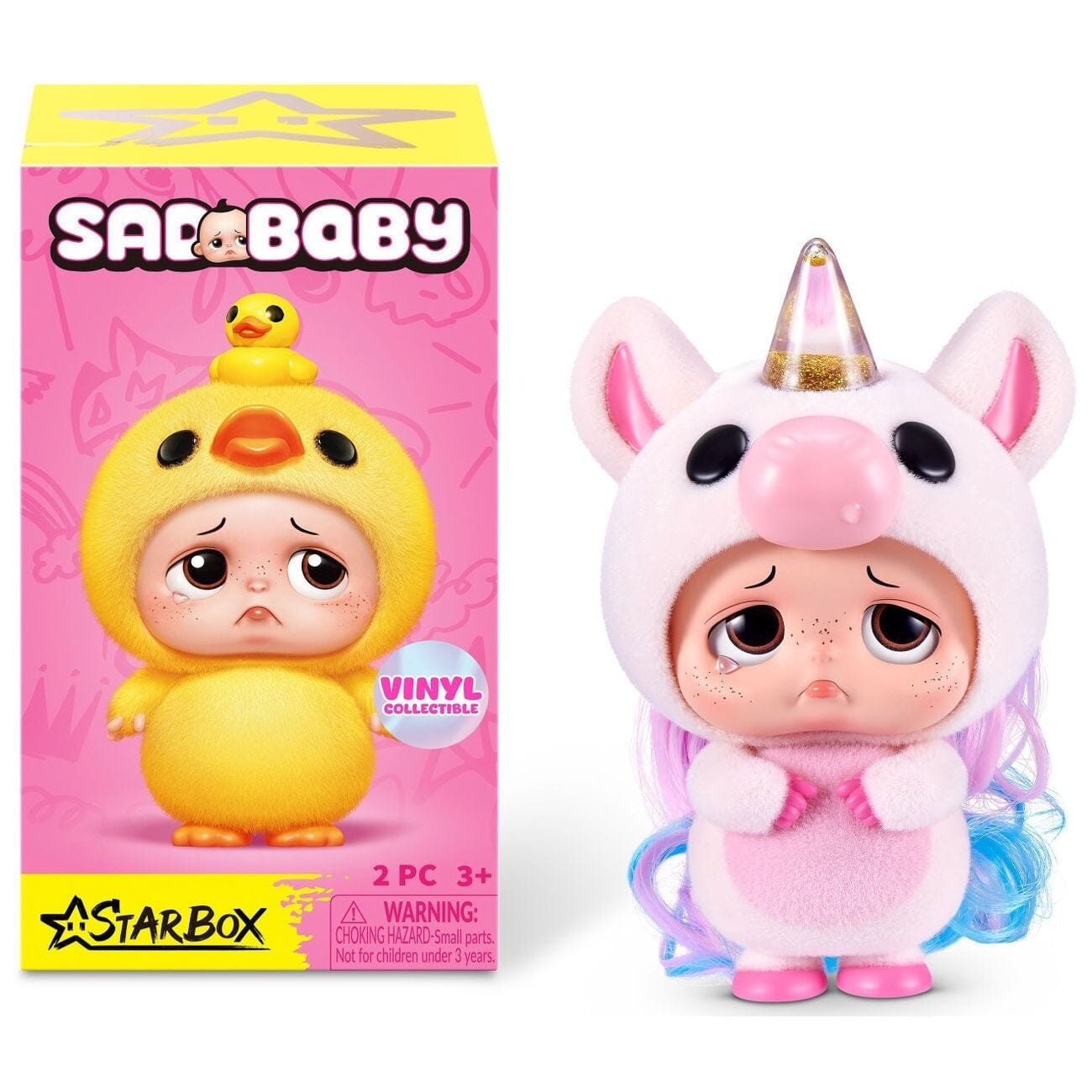 Starbox Sad Baby Animal Series 1 Figurine Blind Box (1pc) Simple Star box