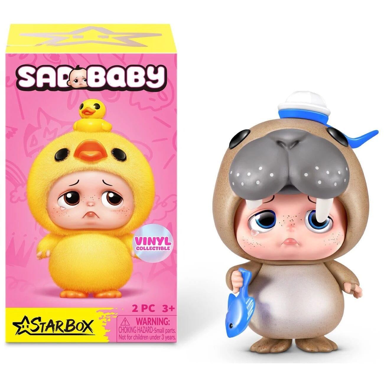 Starbox Sad Baby Animal Series 1 Figurine Blind Box (1pc) Simple Star box