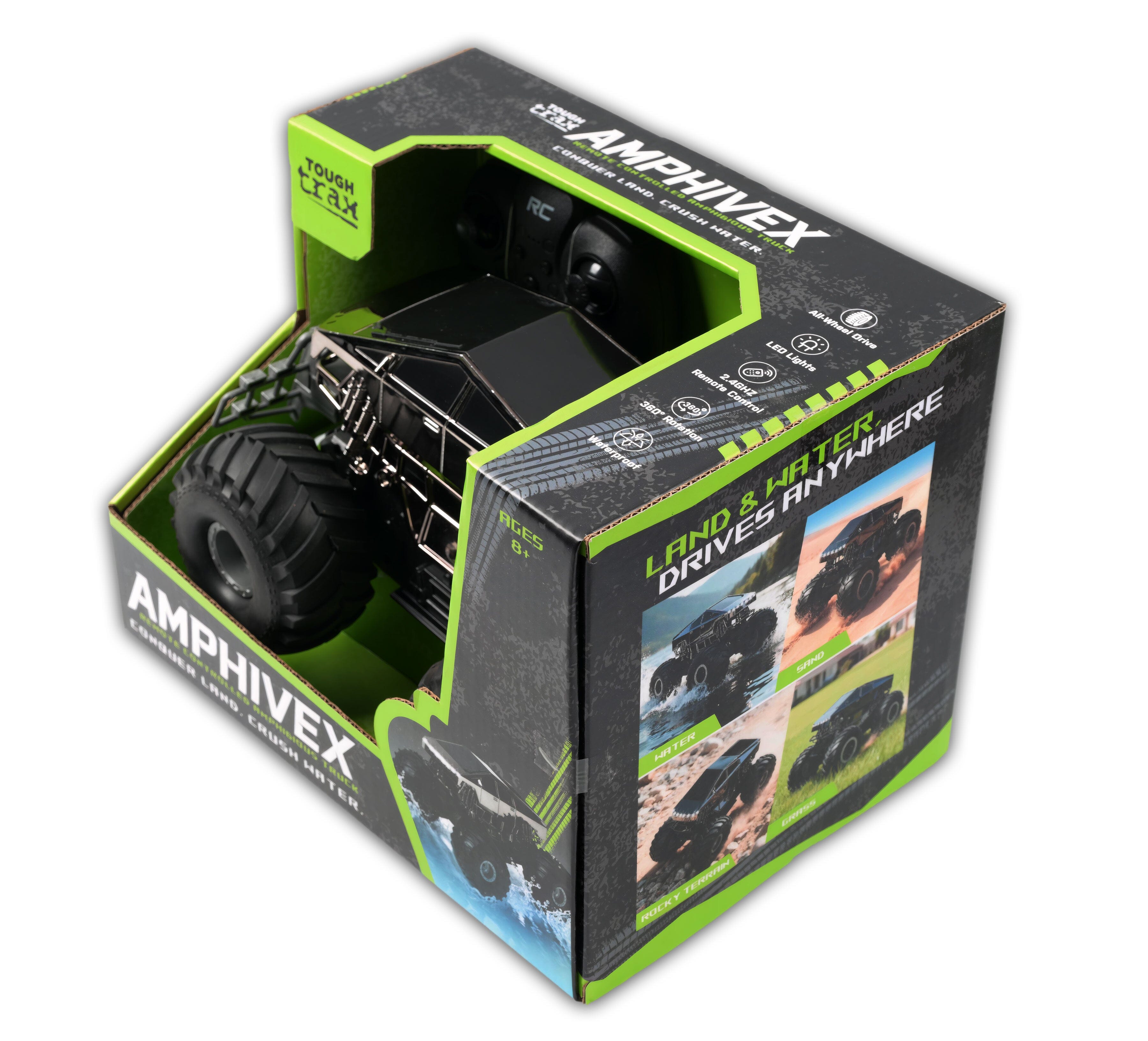 Amphivex: Amphibious Remote Control Car – Land & Water RC Stunt Truck Simple Exclusive