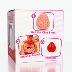 SqueezeSquad Taba Deluxe Smash and Squeeze Fidget Toy - Strawberry Simple SqueezeSquad