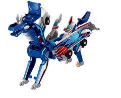 Racemorphs Transformer Car Toy – Blue Magnetic Cars (Transforms into Dragon) Simple Exclusive