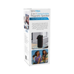 SonicVibes 2-in-1 Detachable Magnetic Bluetooth Speaker–TWS 3D Stereo w/ RGB Lights Simple SonicVibes