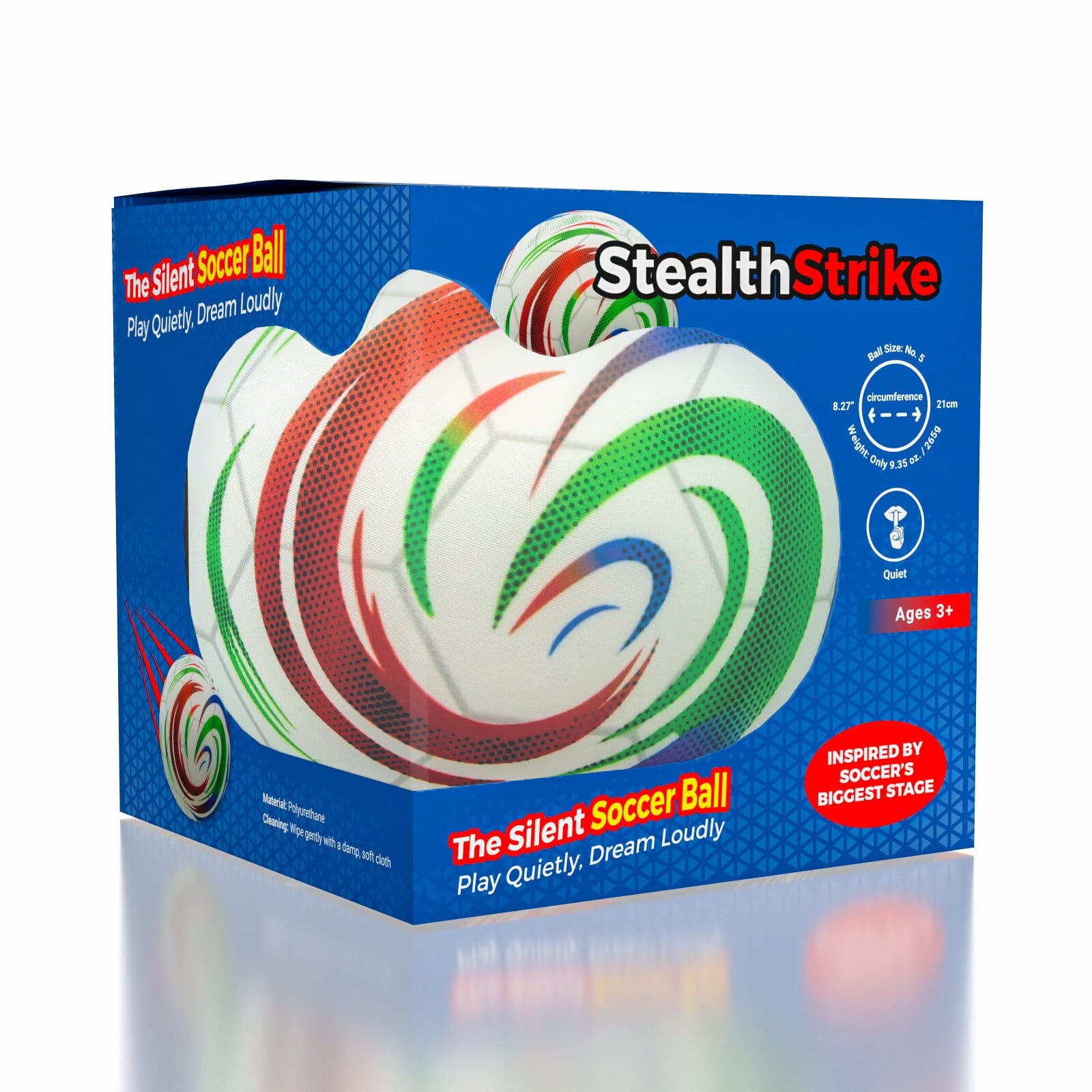 StealthStrike: The Silent Soccer Ball With Cloth Cover Simple Exclusive