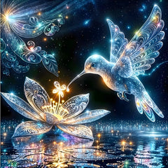Studio Art Diamond Painting Full Coverage "Luminous Flight" (40cm x 40cm) Simple Studio Art