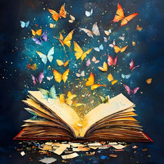 Studio Art Diamond Painting Full Coverage "Pages Of Wonder" (40cm x 40cm) Simple Studio Art