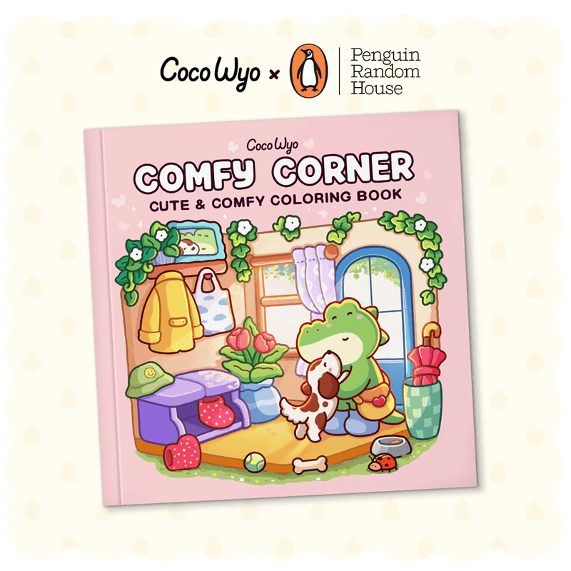 "Comfy Corner" Coloring Book: Comfy Corner Coloring by Coco Wyo (45 Pages) Simple Coco Wyo