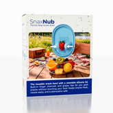 SnaxNub The No-Mess Snack Bowl w/ Silicone Pinchers (250mL Capacity) Color Ships Assorted Simple ProKitchen