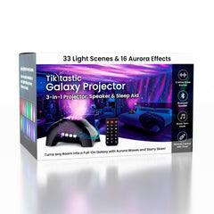 TikTastic: 3-in-1 Galaxy Projector, Bluetooth Speaker & Sleep Aid Simple Exclusive