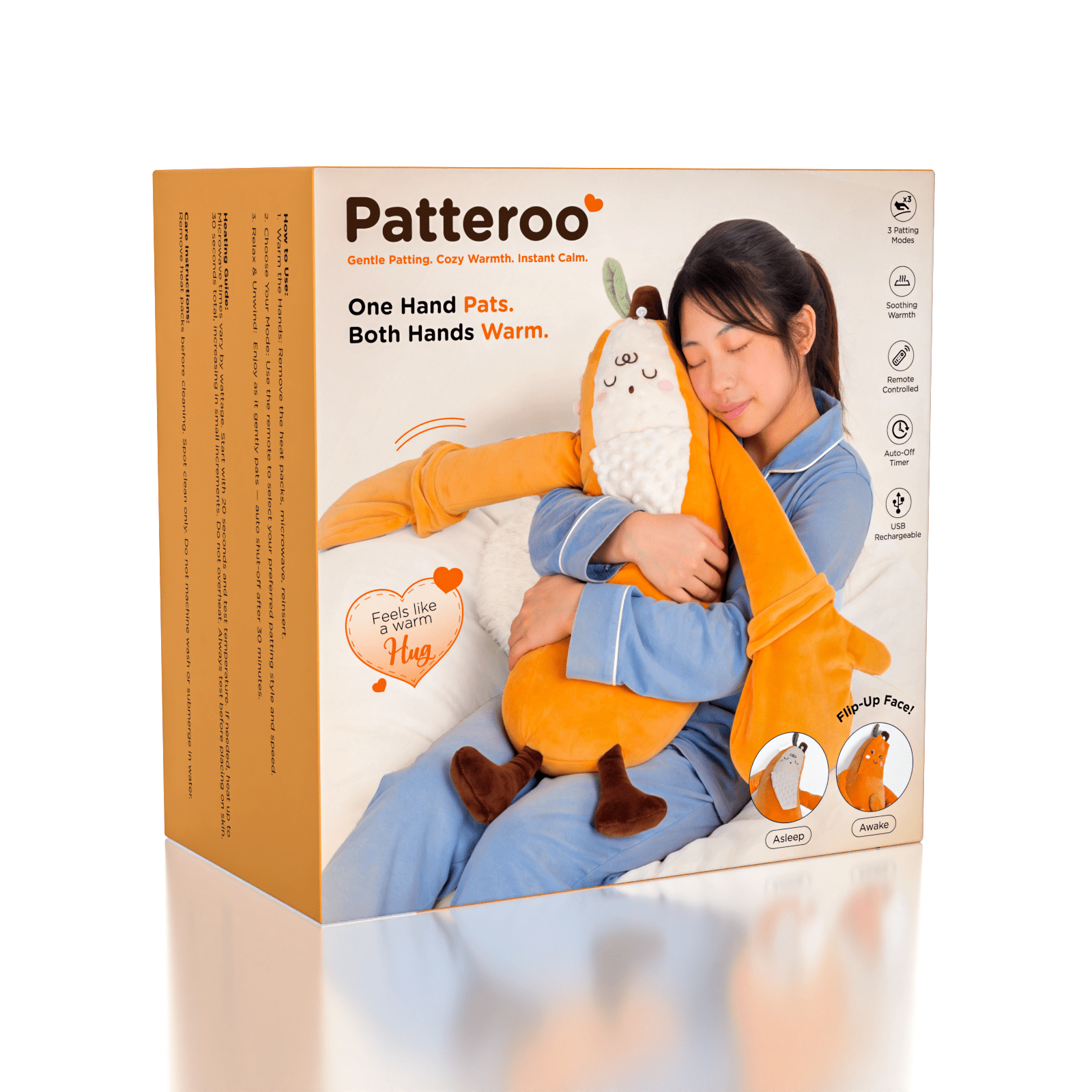 Patteroo Patting & Warming Banana Body Pillow Plush Toy Simple Exclusive