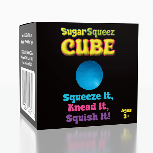 SugarSqueez Cube Large Size Squishy Fidget Sugar Stress Ball (1pc) Color Ships Assorted Simple Exclusive