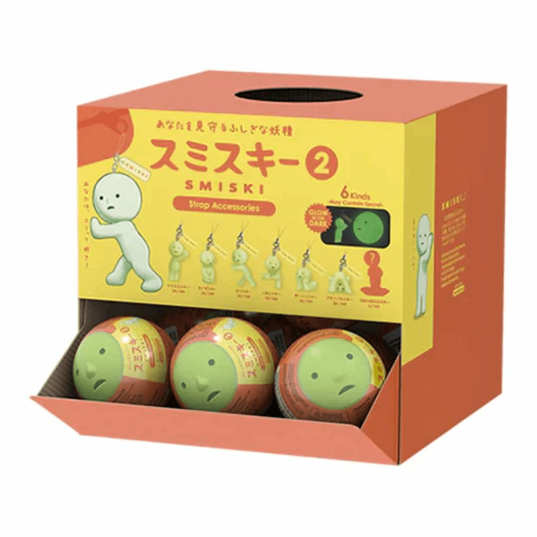 Smiski Strap Accessory - Series 2, Glow in The Dark Blind Box Simple Smiski