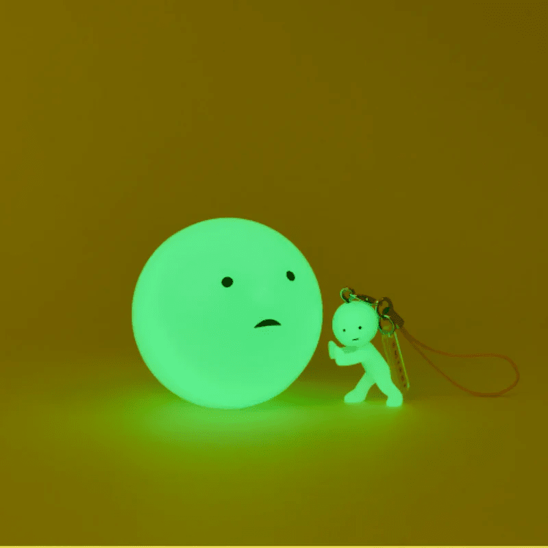 Smiski Strap Accessory - Series 2, Glow in The Dark Blind Box Simple Smiski