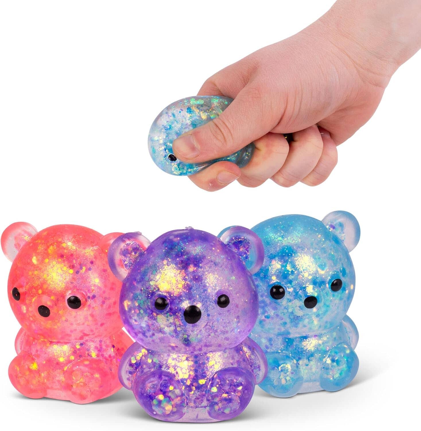 Scrunchems Sugar Diddy Bears Squishy Fidget Toy (3pc) Simple Scrunchems