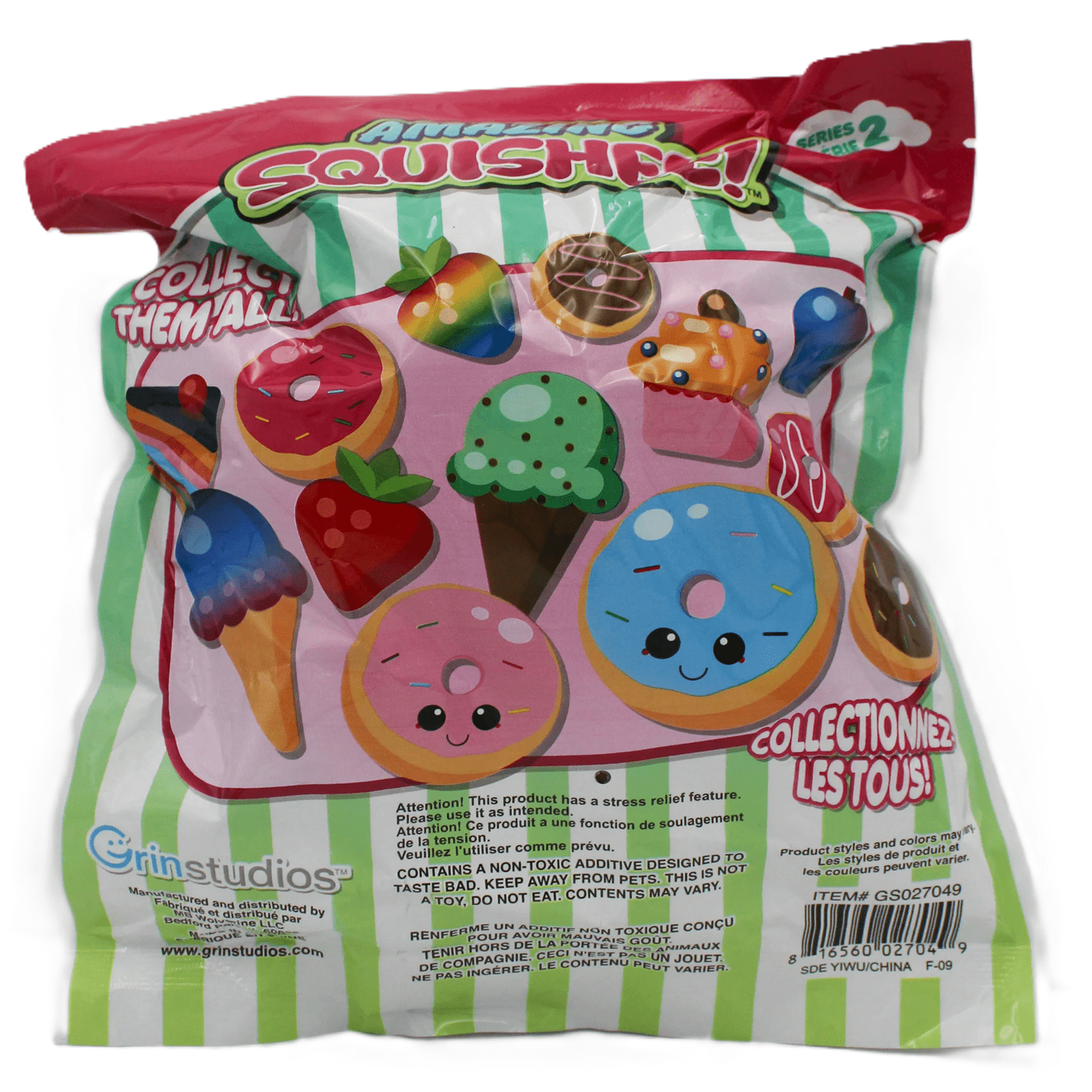 Amazing Squishee Food Series 2 Mint Chip Cone - Collectible Squishy Stress Toy (1pc) Simple Exclusive