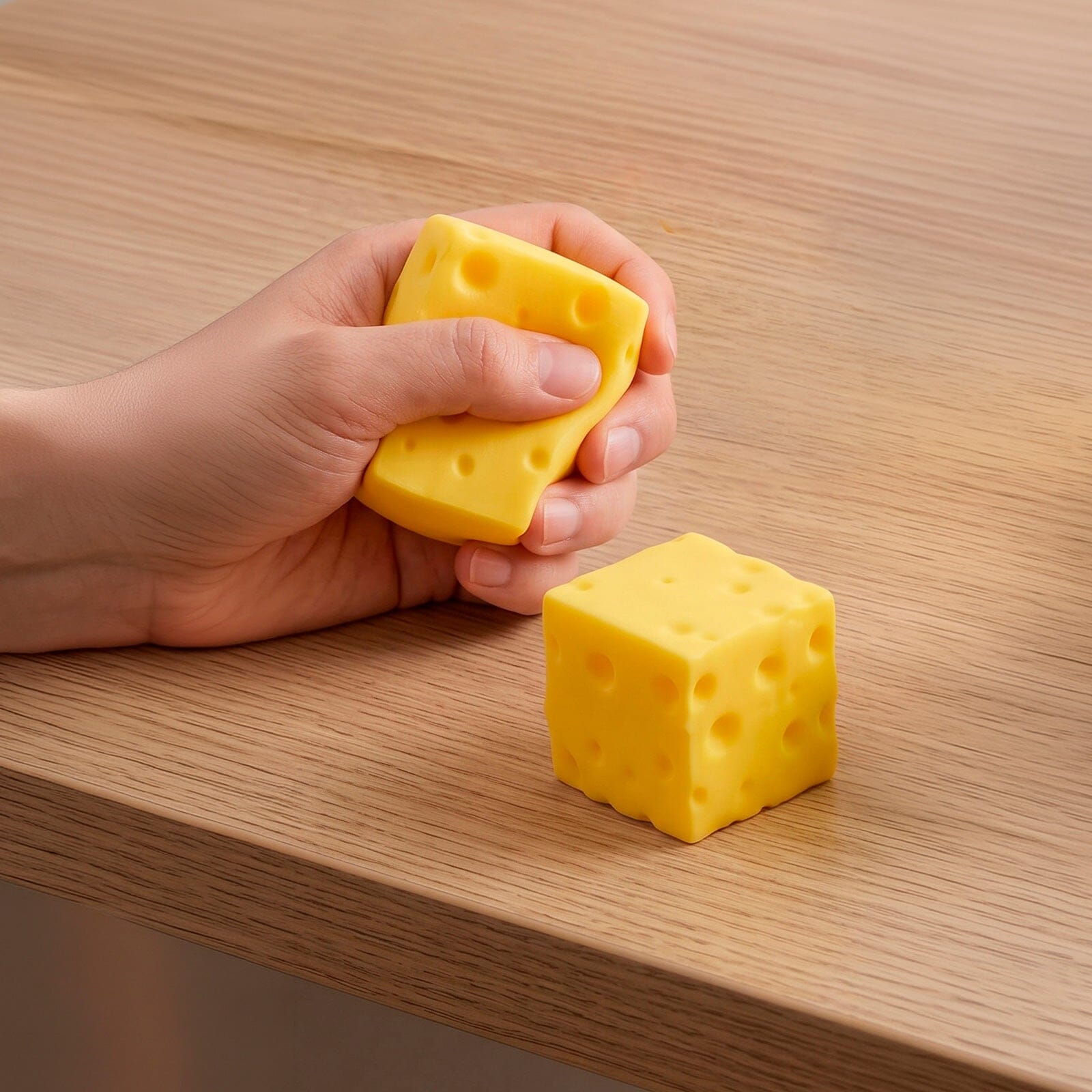 Cheese Cube Slow-Rise Squishies® 2.36" Fidget Toy (1pc) Simple Exclusive