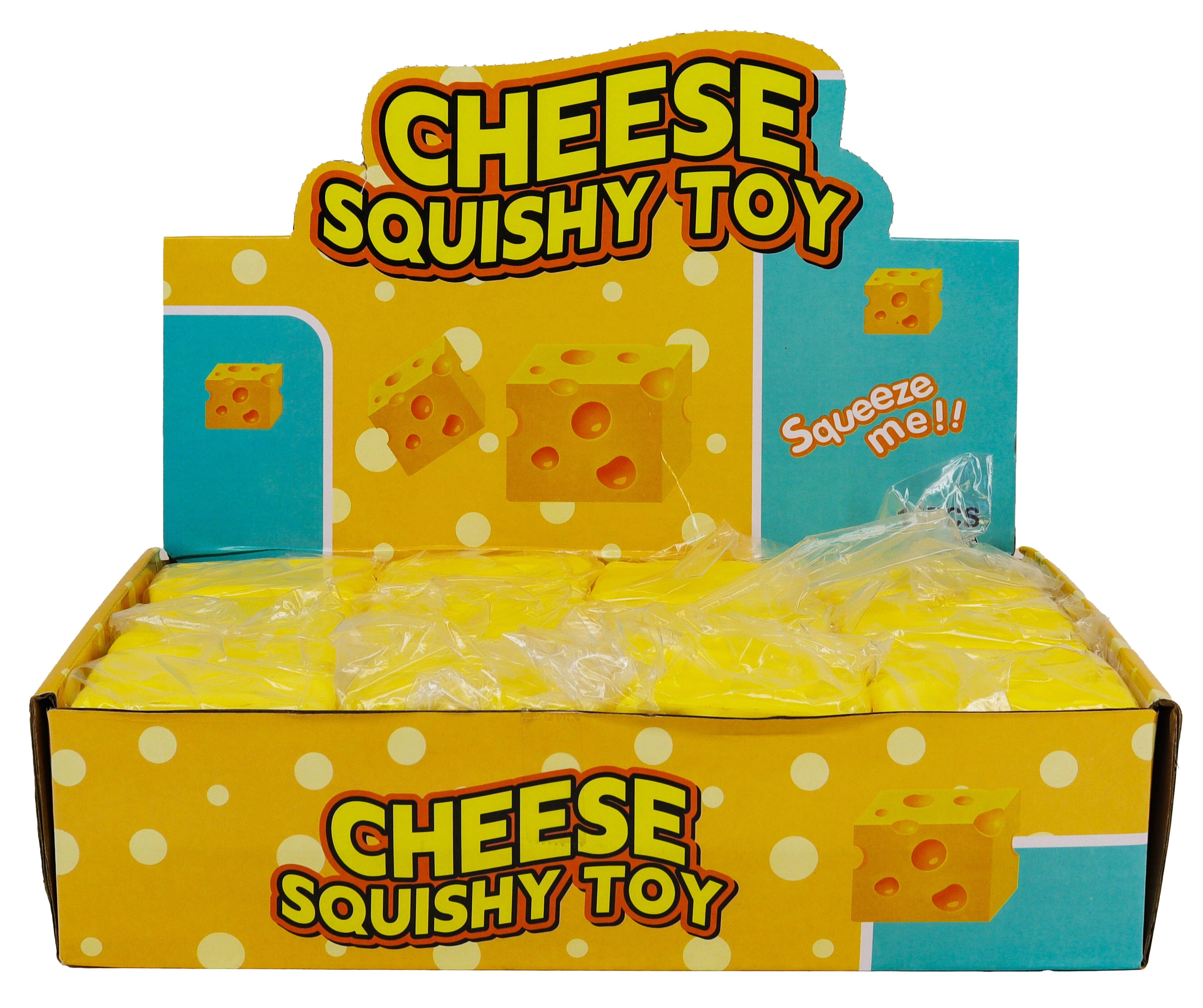Cheese Cube Slow-Rise Squishy® 2.36" Fidget Toy (1pc) Simple Exclusive
