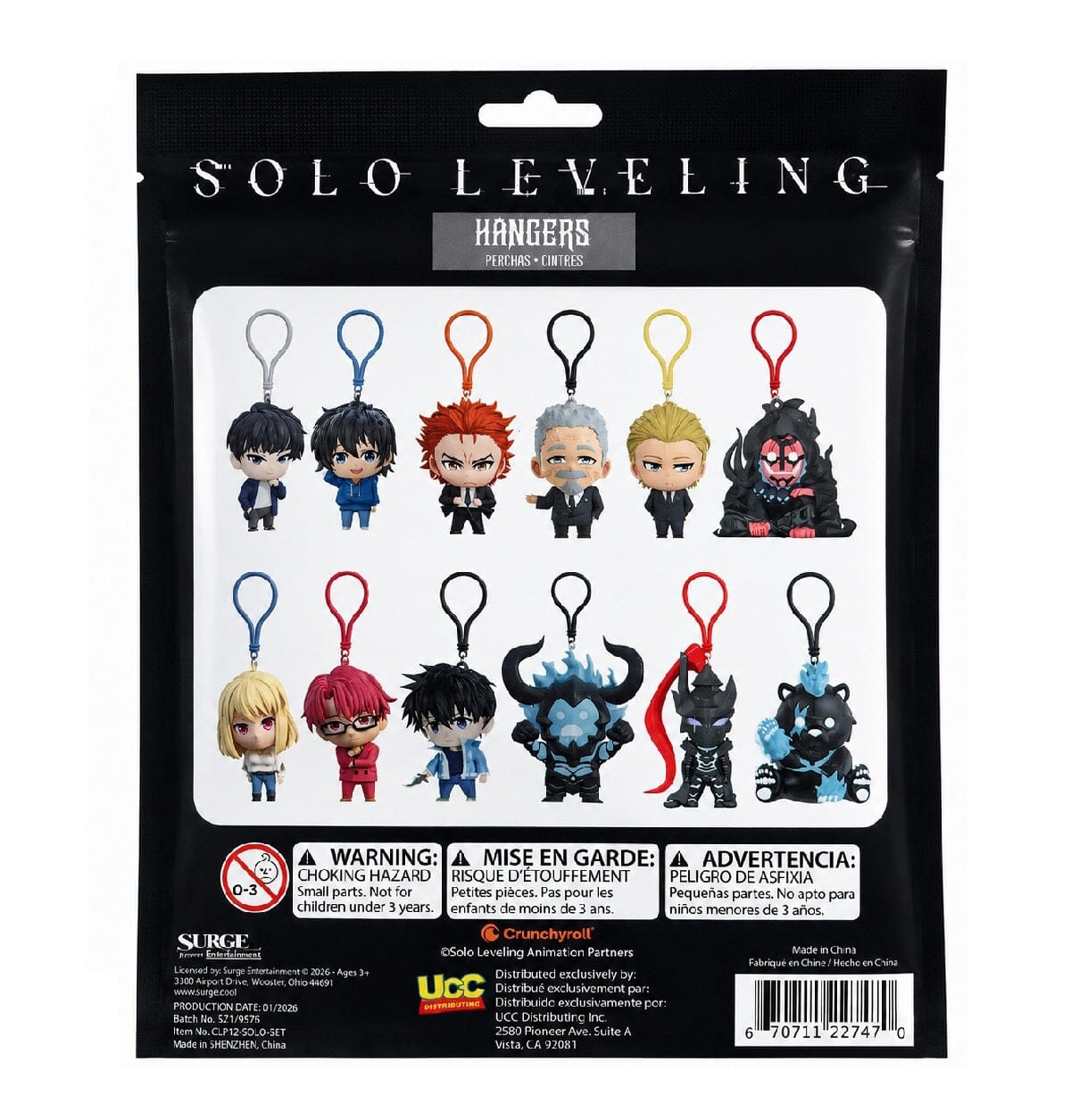 Solo Leveling Hangers Figurines in Blind Bag (1pc) Ships Assorted Simple Solo Leveling