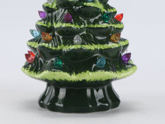 Festiluma Light-Up Tabletop 8" Ceramic Christmas Tree Décor Simple Festiluma