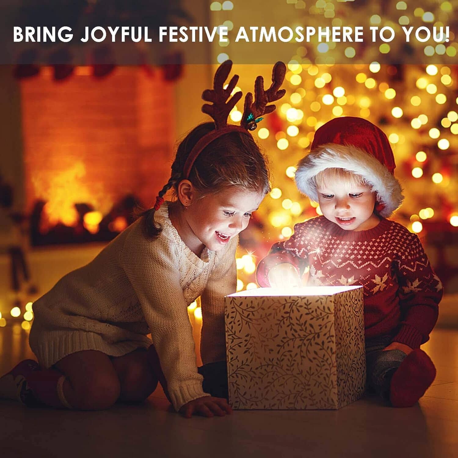 Festiluma Light-Up Tabletop 8" Ceramic Christmas Tree Décor Simple Festiluma