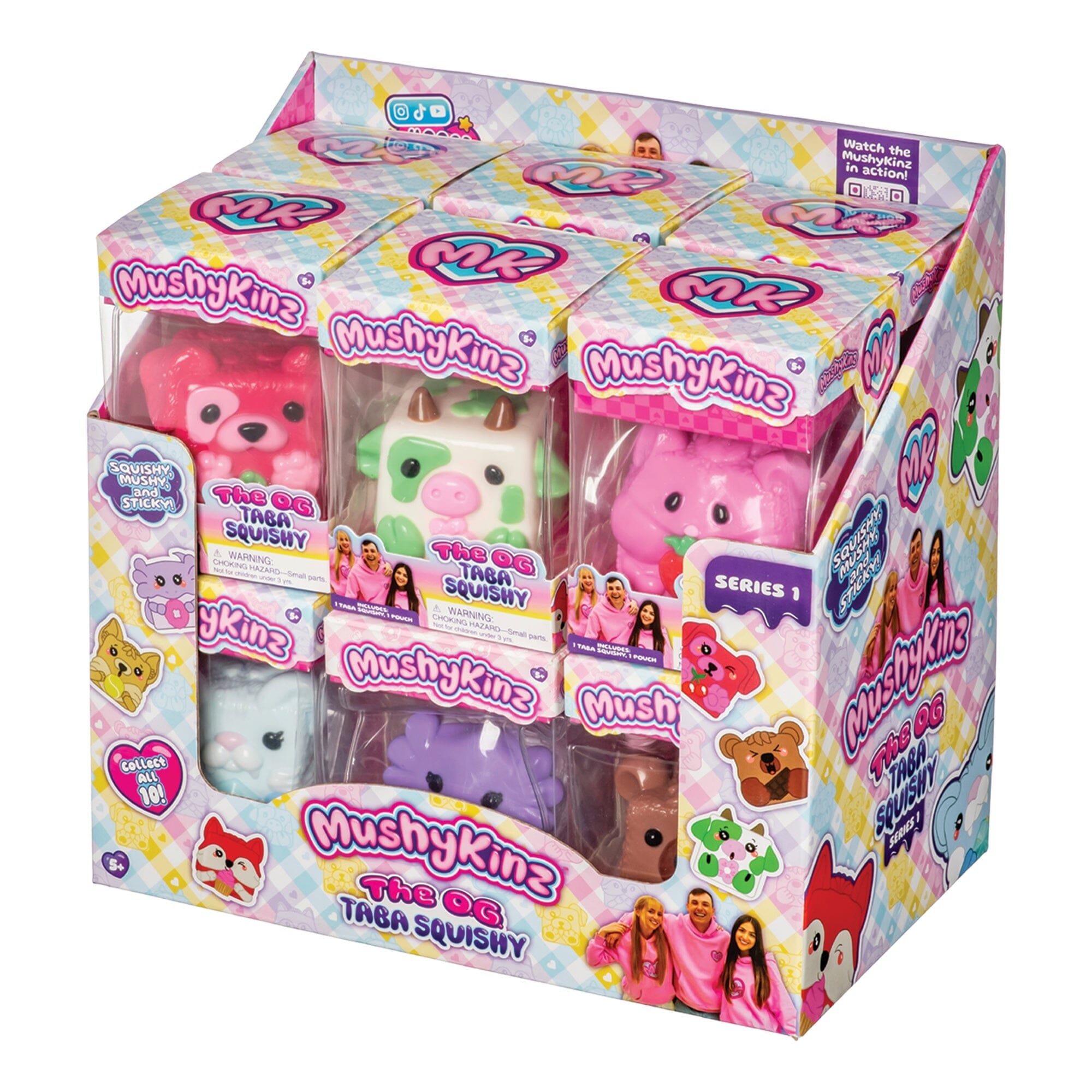 MushyKinz The OG Taba Squishy Series 1 Squeeze Toy Blind Box (1pc) Ships Assorted Simple MushyKinz