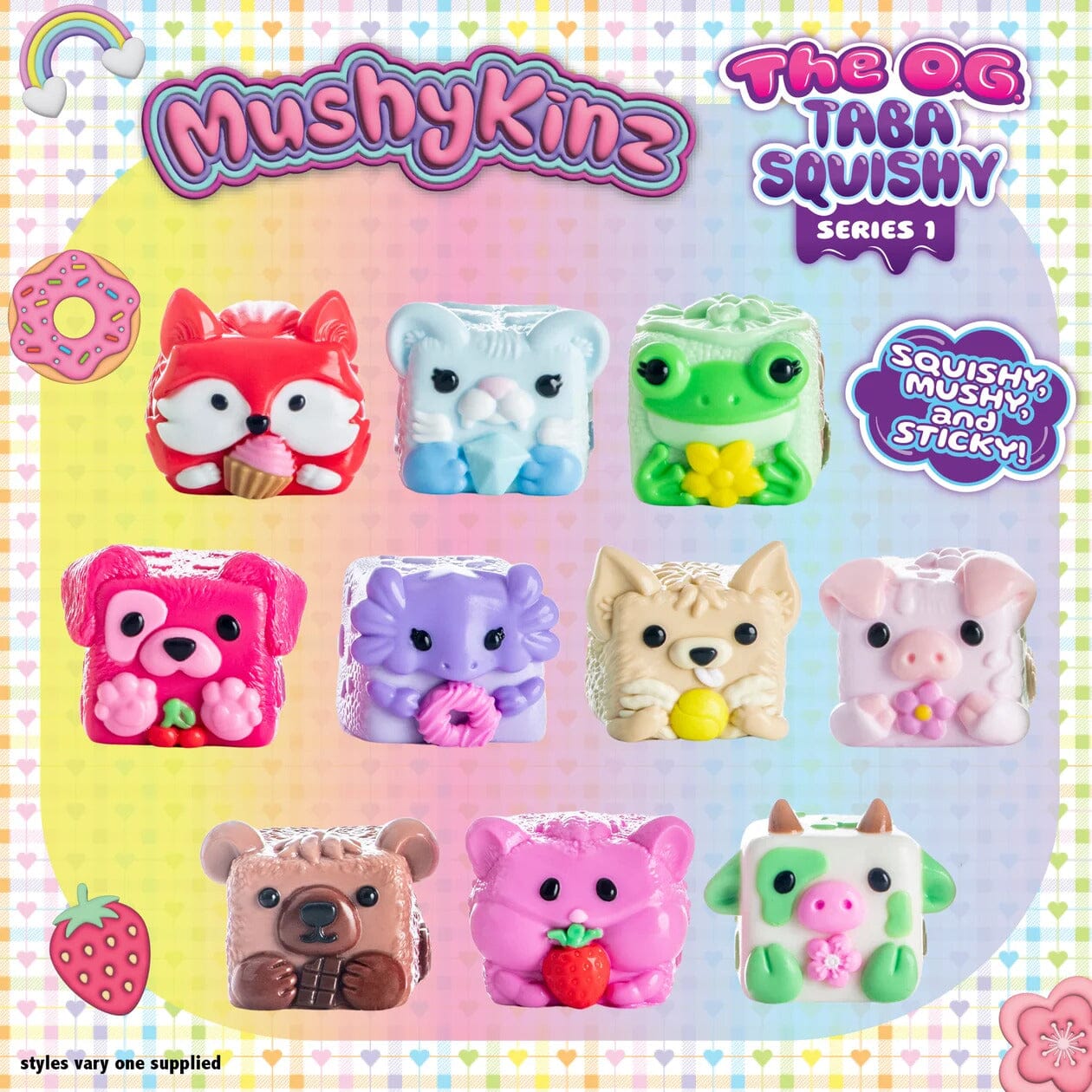 MushyKinz The OG Taba Squishy Series 1 Squeeze Toy Blind Box (1pc) Ships Assorted Simple MushyKinz