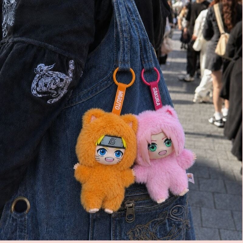 EAKI x Naruto Cat Paradise "KittenLand" Series Plush Keychain Blind Box (1pc) Simple EAKI