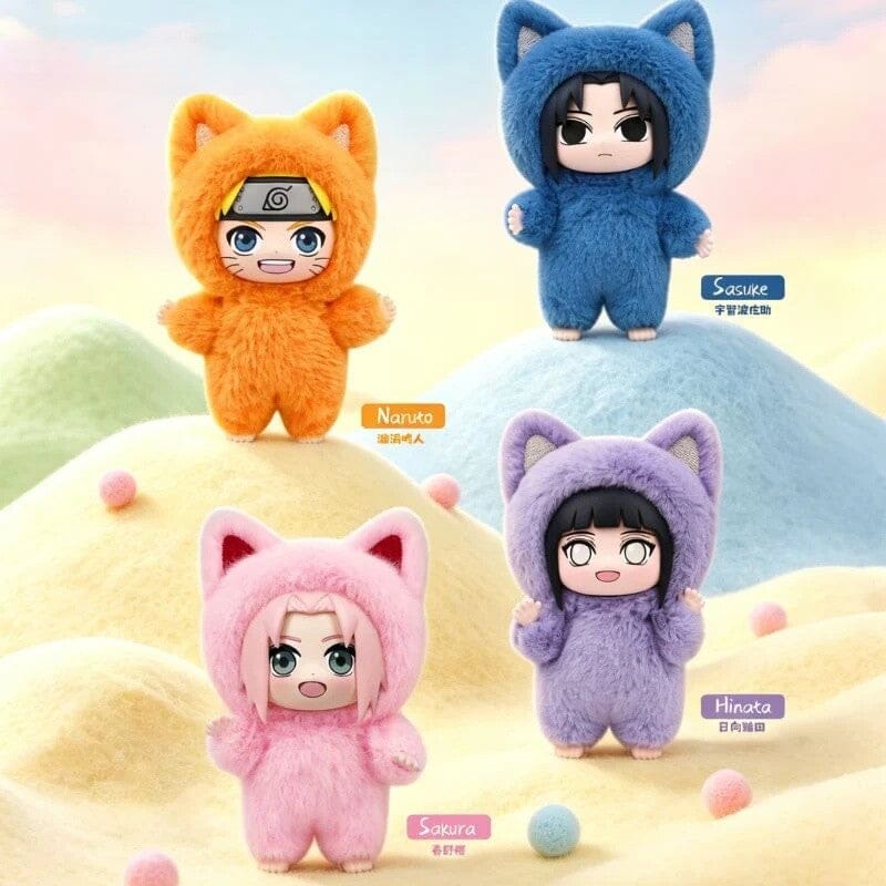EAKI x Naruto Cat Paradise "KittenLand" Series Plush Keychain Blind Box (1pc) Simple EAKI