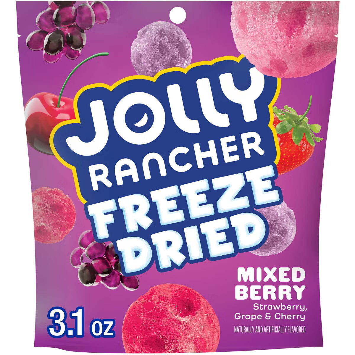 Jolly Rancher Freeze Dried Candy (3.1oz) Mixed Berry Simple Jolly Rancher