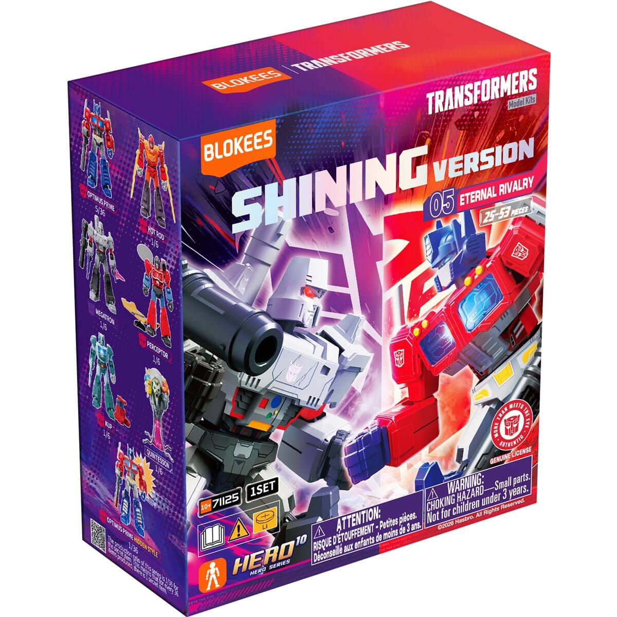 Blokees Transformers Shining Version 05 Eternal Rivalry With Chase Variant Simple Blokees