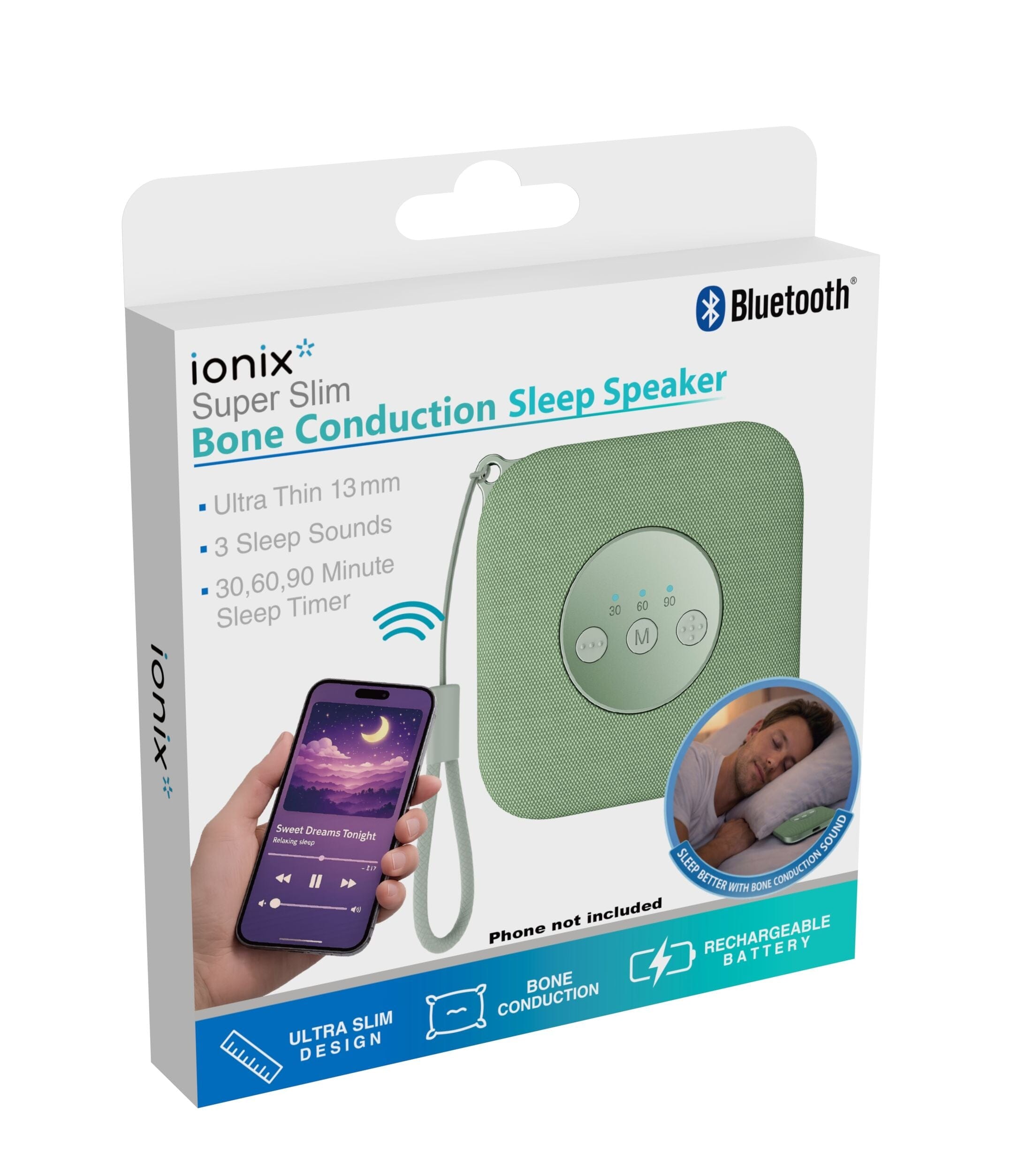 Ionix Super Slim Bluetooth Bone Conduction Sleep Speaker Simple Ionix