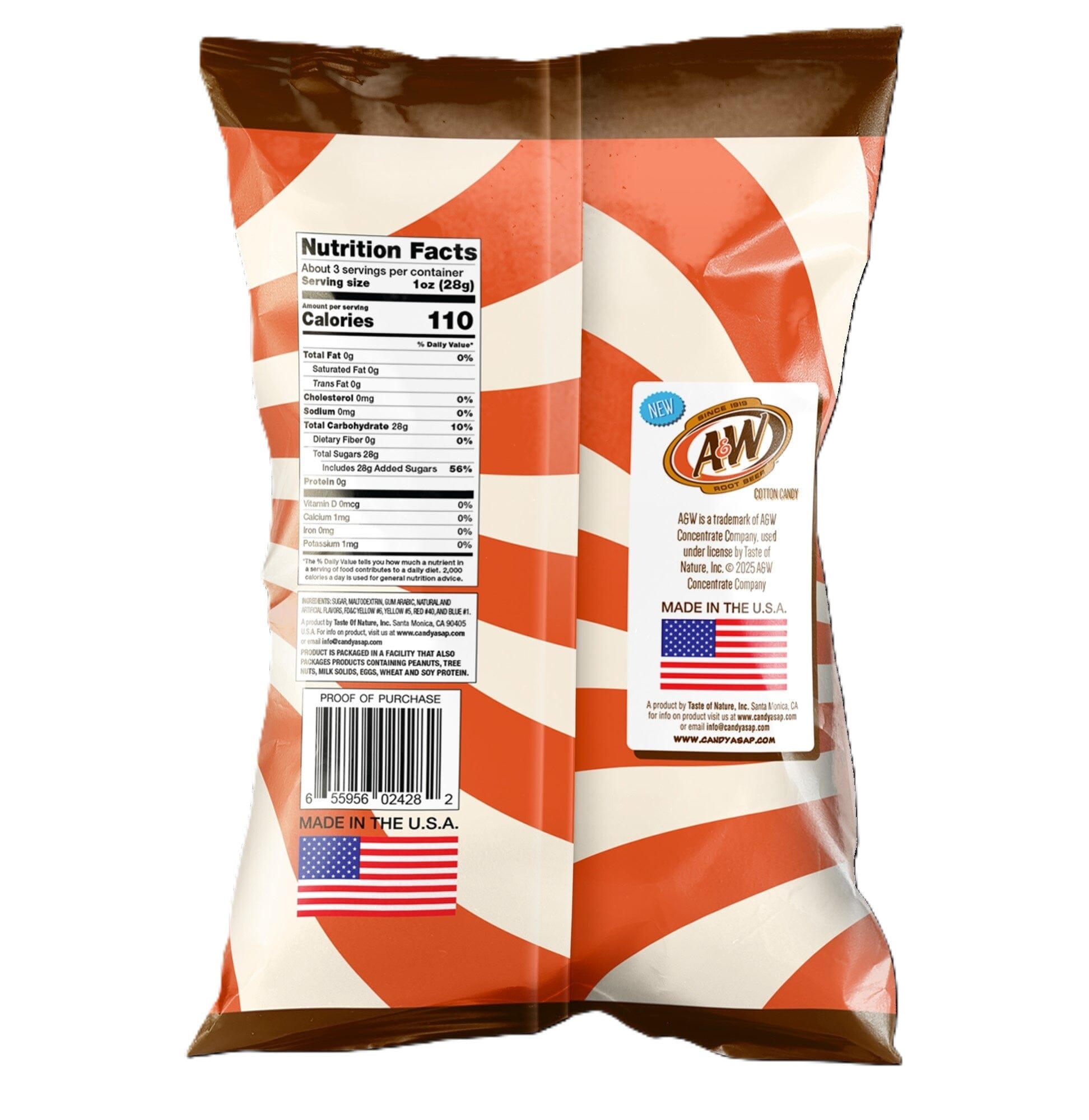 A&W® Root Beer Cotton Candy (3.1 oz) Simple A&W
