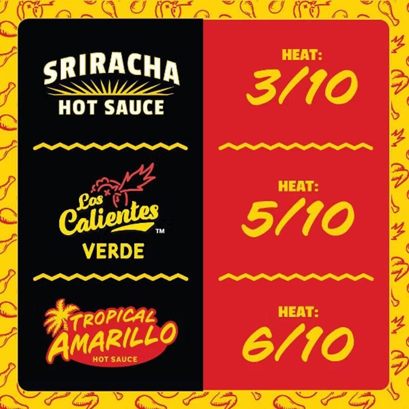 Hot Ones® Flavor + Fire Hot Sauce Trio Pack (3 X 15 Oz) Simple Hot Ones
