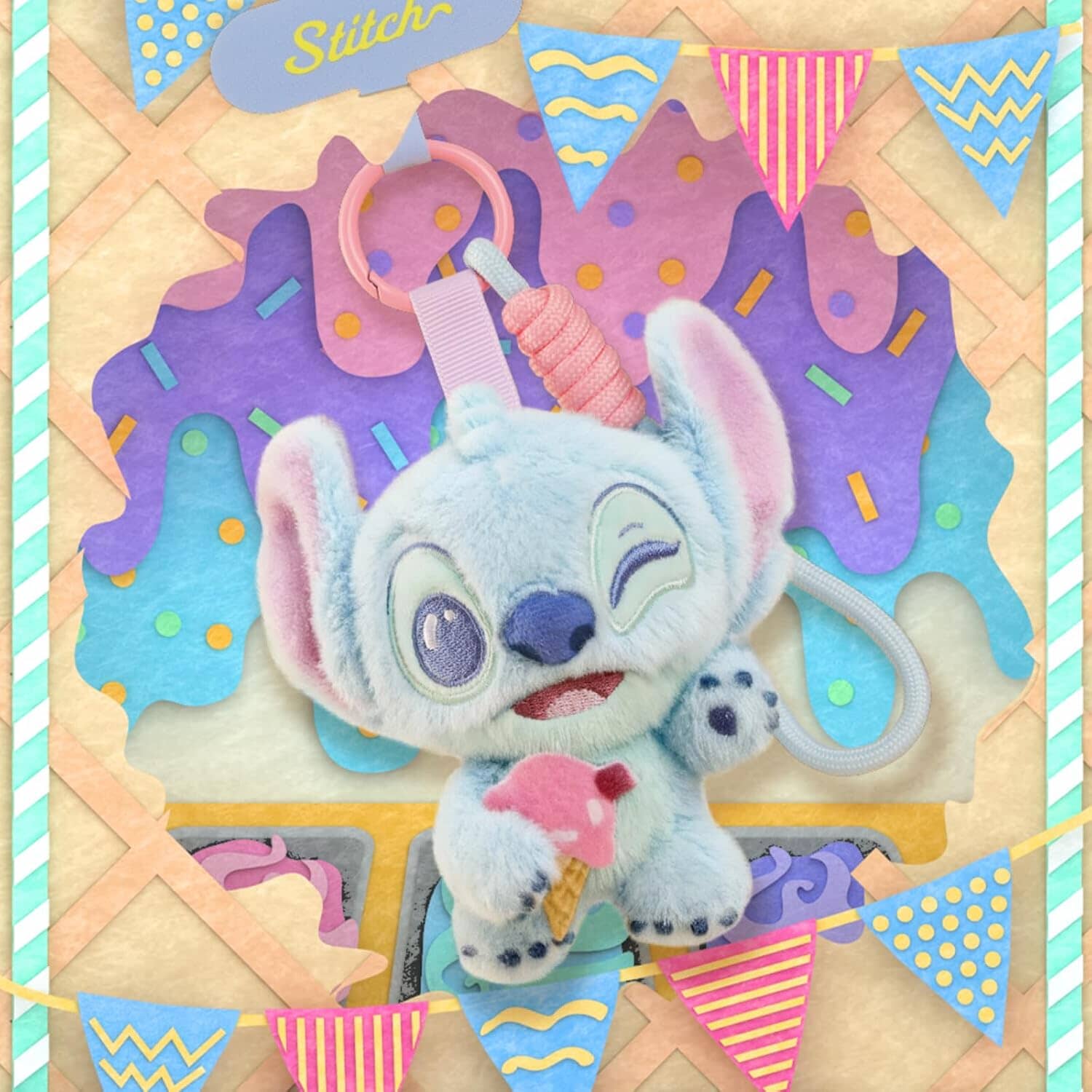 52TOYS x Disney: Stitch Aloha Hawaii Series Plush Keychain Blind Box (1pc) Simple 52TOYS