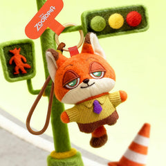 52TOYS x Disney: Zootopia Cute Crew Phone Strap Plush Blind Box (1pc) Simple 52TOYS
