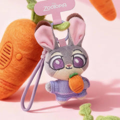 52TOYS x Disney: Zootopia Cute Crew Phone Strap Plush Blind Box (1pc) Simple 52TOYS