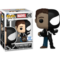 Funko Pop! Marvel – Peter Parker / Symbiote Suit with Chase (Styles May Vary) Simple Funko