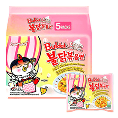 Samyang Buldak Creamy Carbonara Hot Chicken Ramen (5pk) Simple Showcase